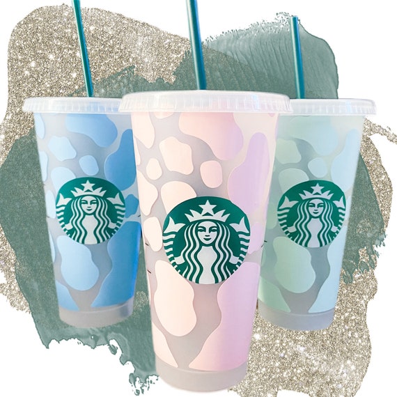 Personalised Cold Cup With Straw, Starbucks Inspired, Pastel Colours, Names  Plastic Tumbler, Cold Cup, 24oz Reusable Cold Cup, Starbucks Cup 