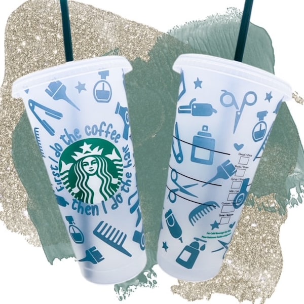 Coiffeur Starbucks Gobelet Starbucks chaud ou froid avec nom Coiffeur Gobelet Starbucks Printemps 2024