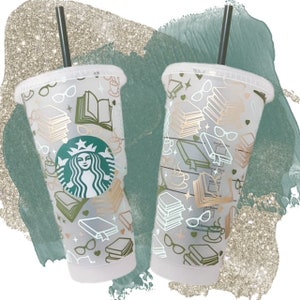 Starbucks Book Club with Straw or Hot Cup  with Color Choices and Name Option Winter    Book Reading Club Coffee Spring 2024