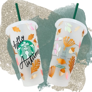 Starbucks  Cold Cup with Straw or Hot Cup Autumn Vibes Tumbler     Holiday Spring 2024