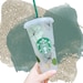 Starbucks Boho Floral Cold Cup with Straw or Hot Cup with Lid and Personalized Name.   Holiday Spring 2024