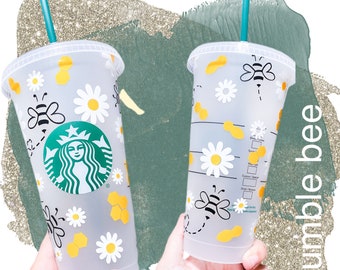 Personalized Daisy and Bumblebee Starbucks Cup Gift for Daisy