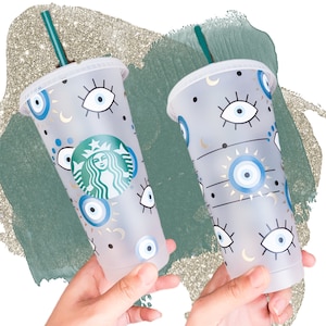 Starbucks Evil Eye Cold Cup with Straw or Hot Cup Reusable Tumbler Spring 2024