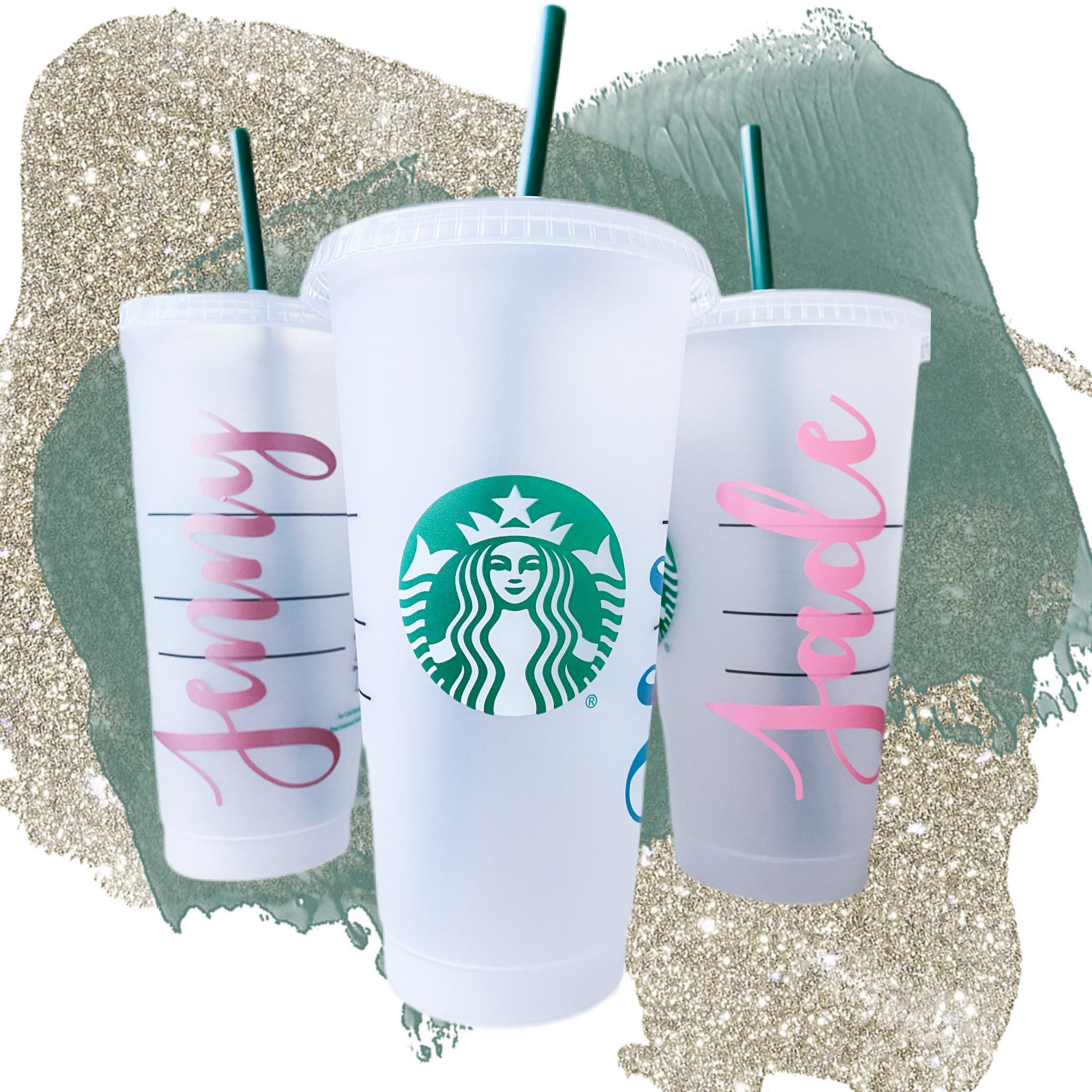 Ombré Starbucks Cold Cup, Custom Name, Cup Only