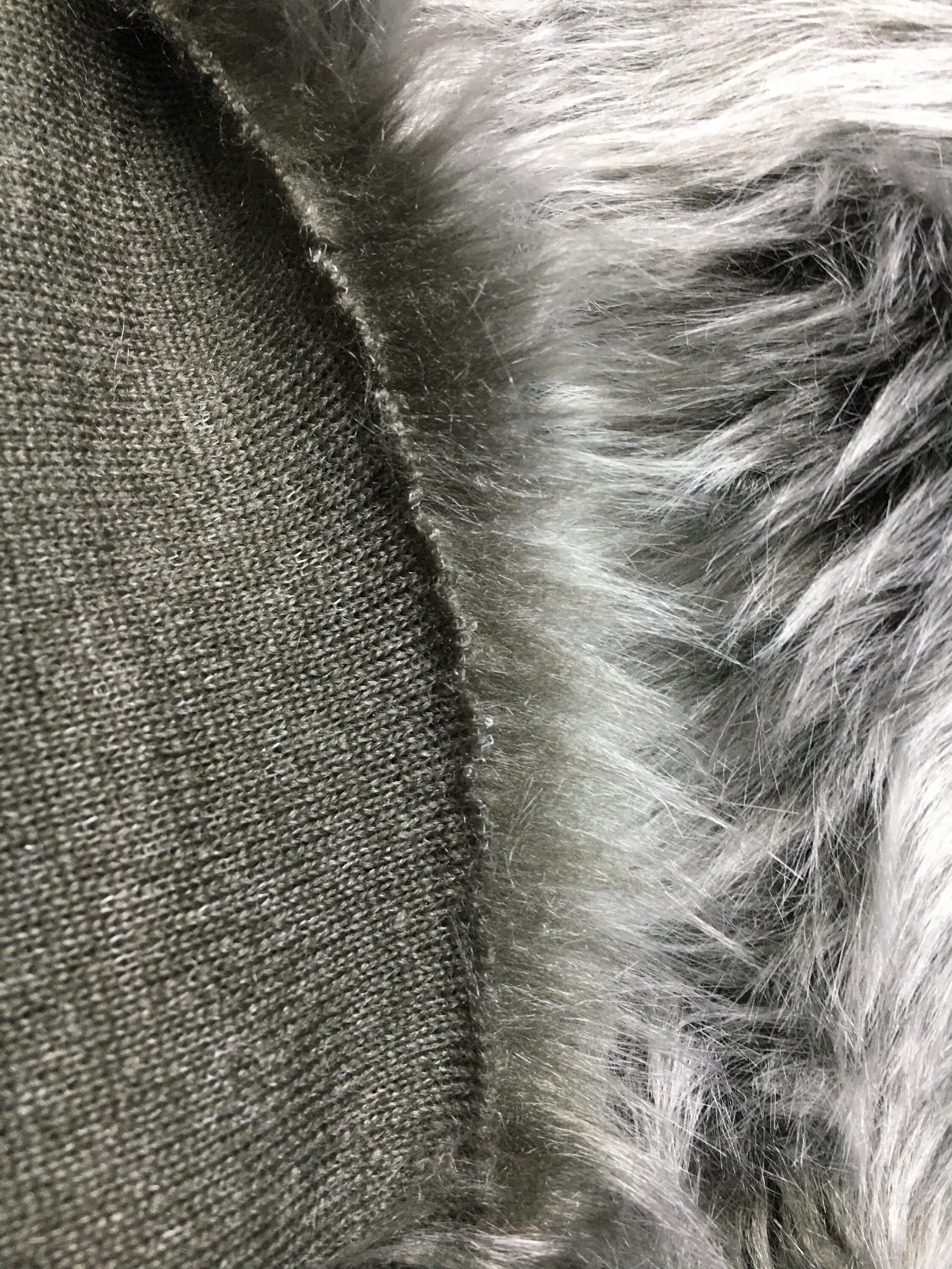 Gray Faux Fur Fabric Gray Craft Fur Gray Furry Fabric Gray Etsy