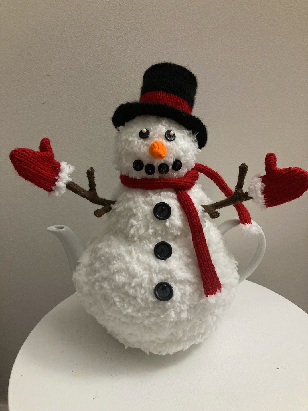 Snowman Tea Cosy Knitting Pattern Etsy