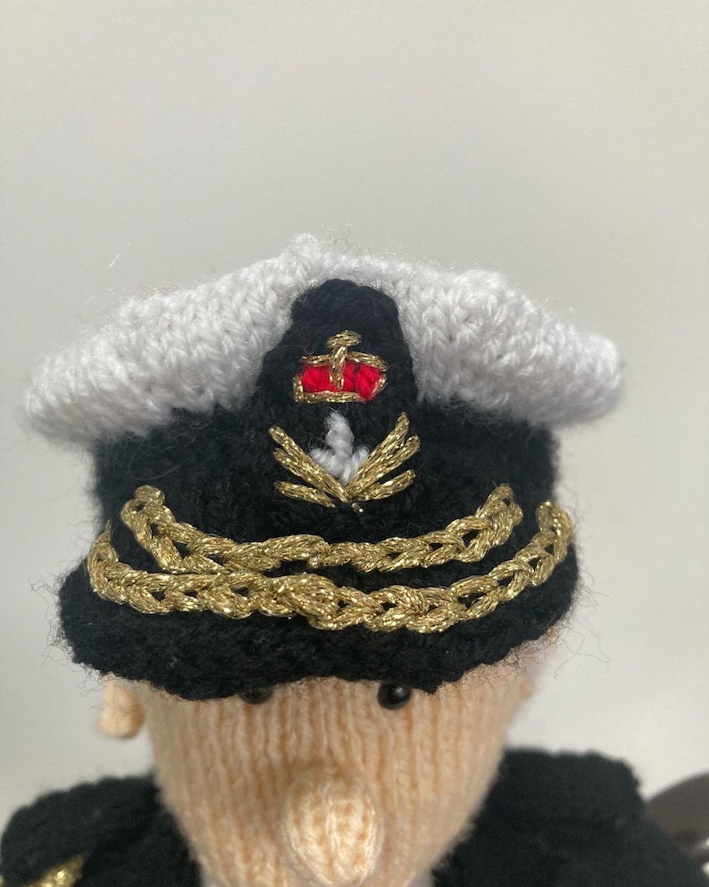 HM King Charles III in Royal Navy Uniform Tea Cosy Knitting Etsy UK