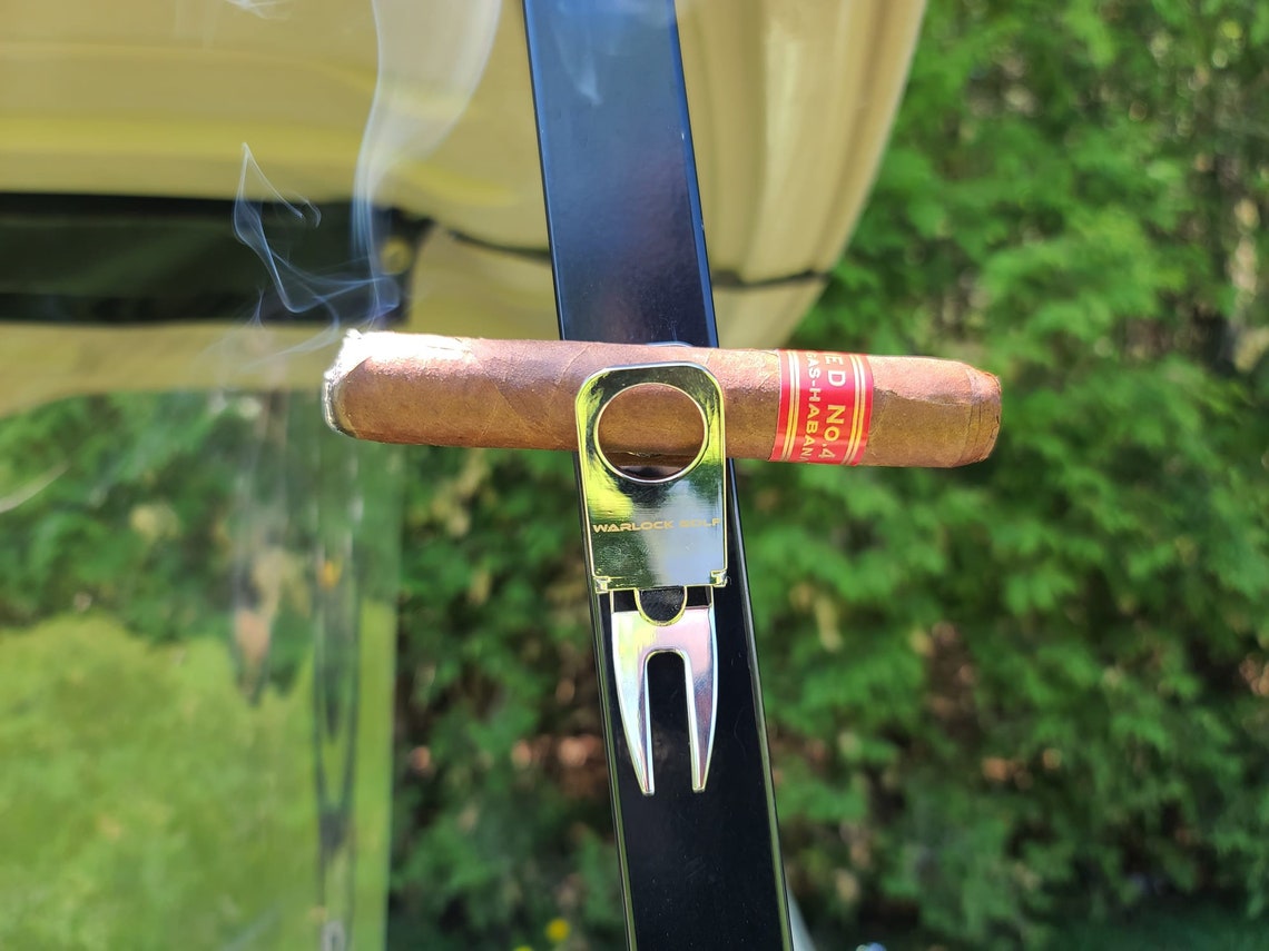 Golf Cart Cigar Holder Cigar Vise Gift for Golfer Golf Etsy