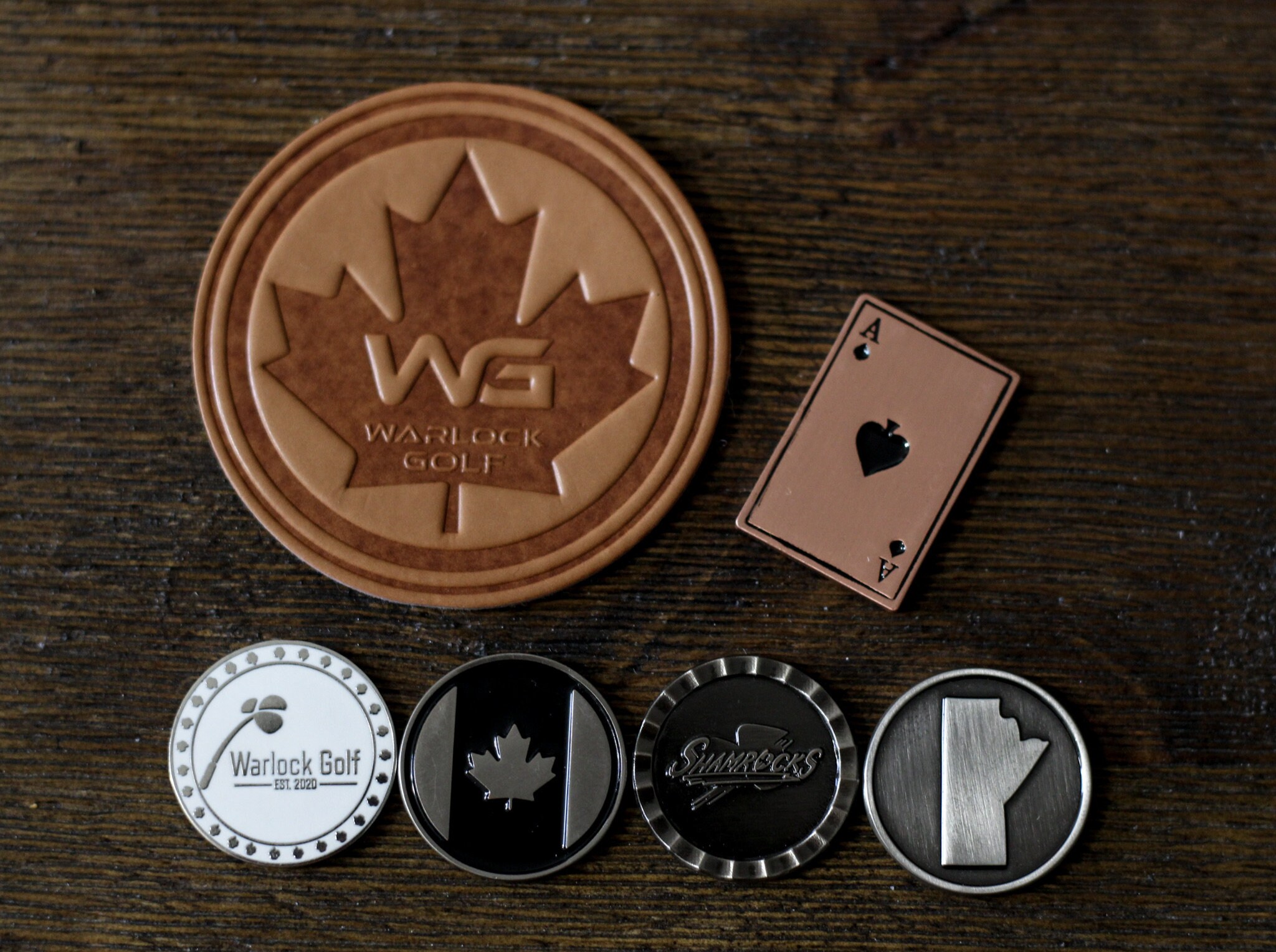 Canada Flag Golf Ball Marker Maple Leaf Go Canada Go Etsy