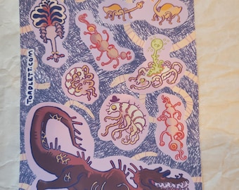 Louse & Freinds Sticker Sheet