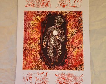 The Hill of the Dead A4 print