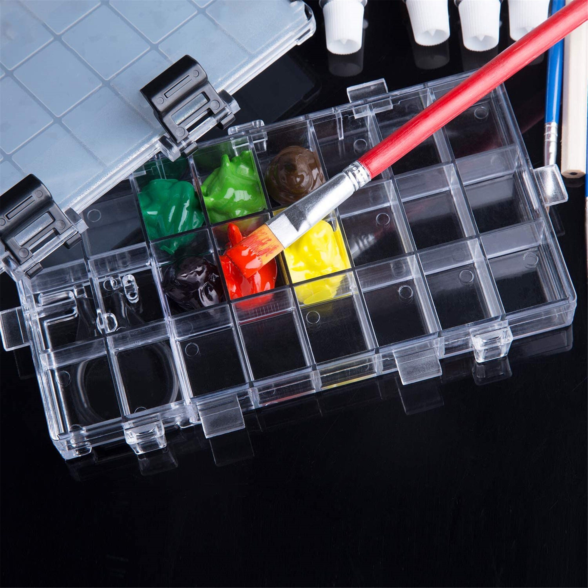 Watercolor Palette Box 24well Paint Palette Box Airtight Leak Etsy