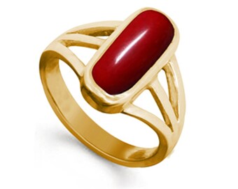 Vintage Handmade 5.35 Carat Coral Ladies Ring,925 Sterling Silver,Handmade Christmas Gift