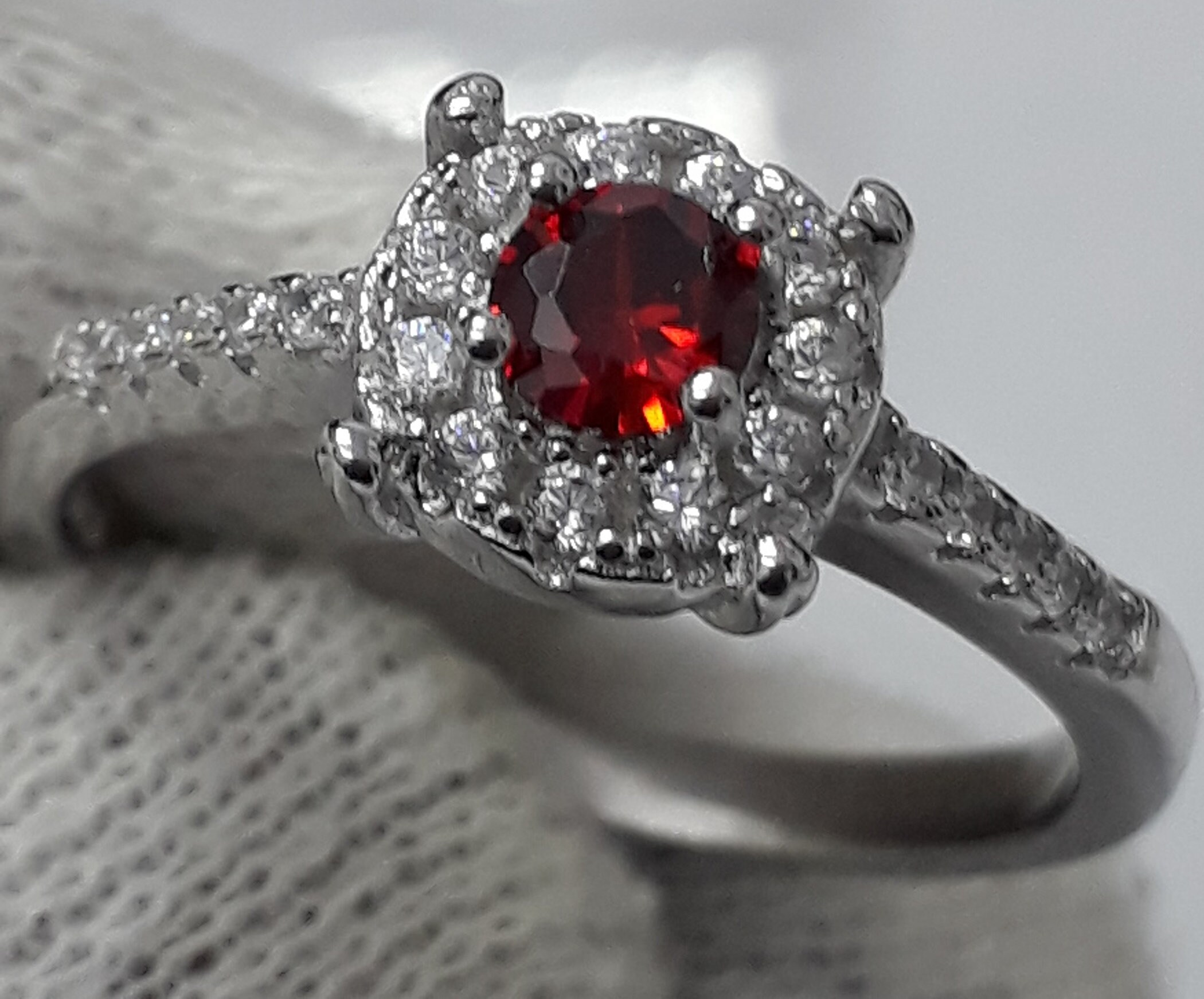 3.25 Ct.natural Red Ruby Stone Women Ring 925 Sterling Silver | Etsy