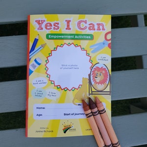 Activités d'autonomisation Yes I Can. LIVRE DE DÉVELOPPEMENT POUR ENFANTS. Renforcez votre confiance en vous. Renforcez l'estime de soi. Cadeau unique