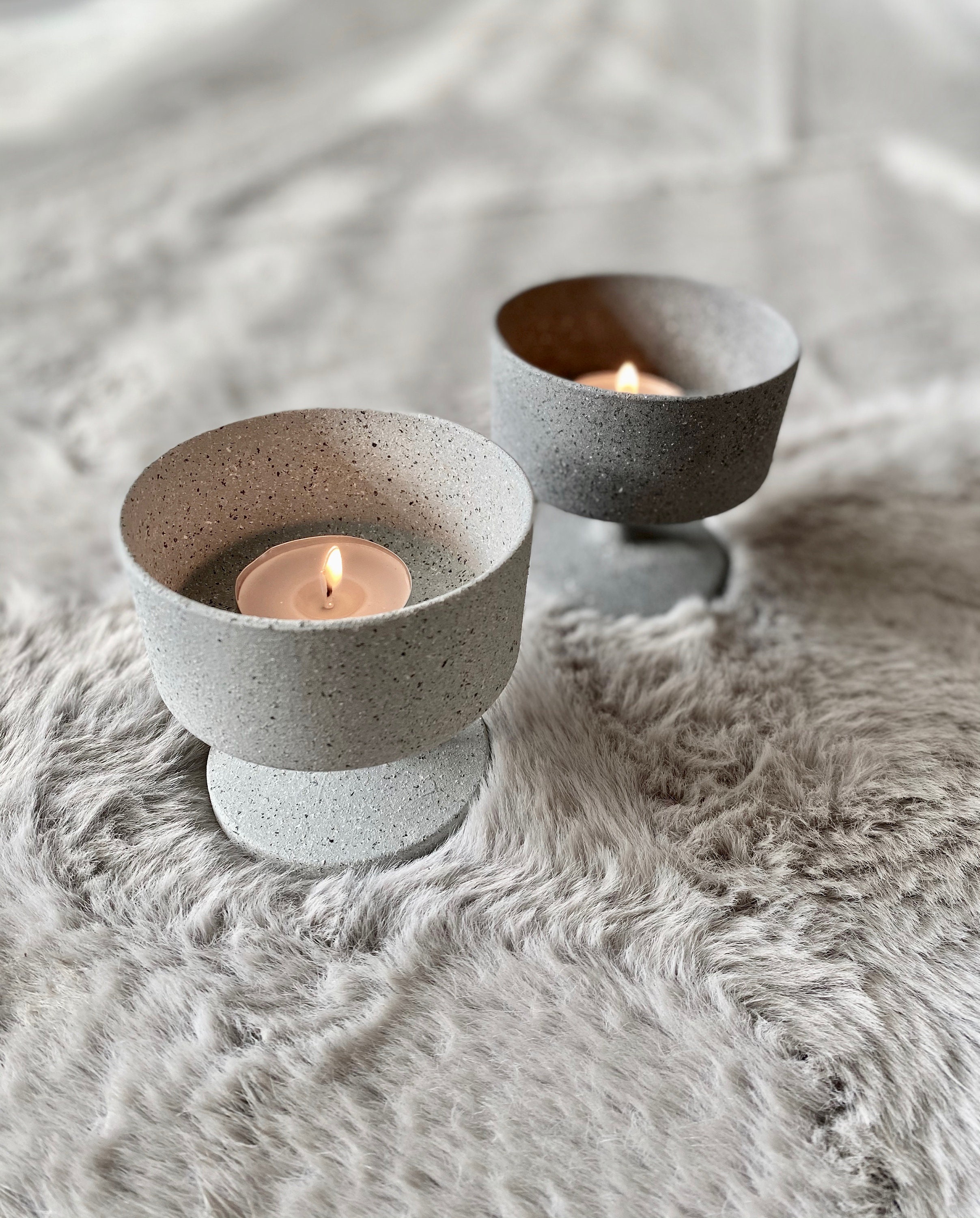 Stone Candle Holder Etsy