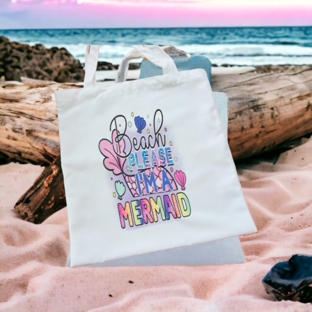 Mermaid tote bag hotsell