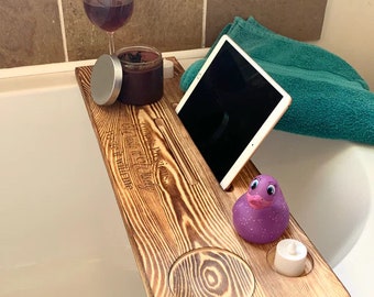 Bath Board, Bath Shelf, Personalised, laser engraved, Bath accessories shelf • Bath gift