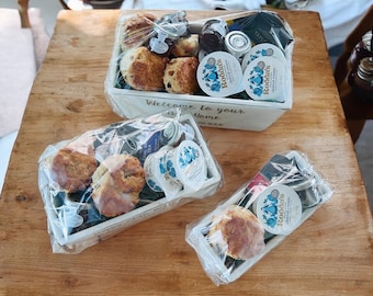 Personalized Cream Tea Gift: Fruit Scones, Clotted Cream & Jam