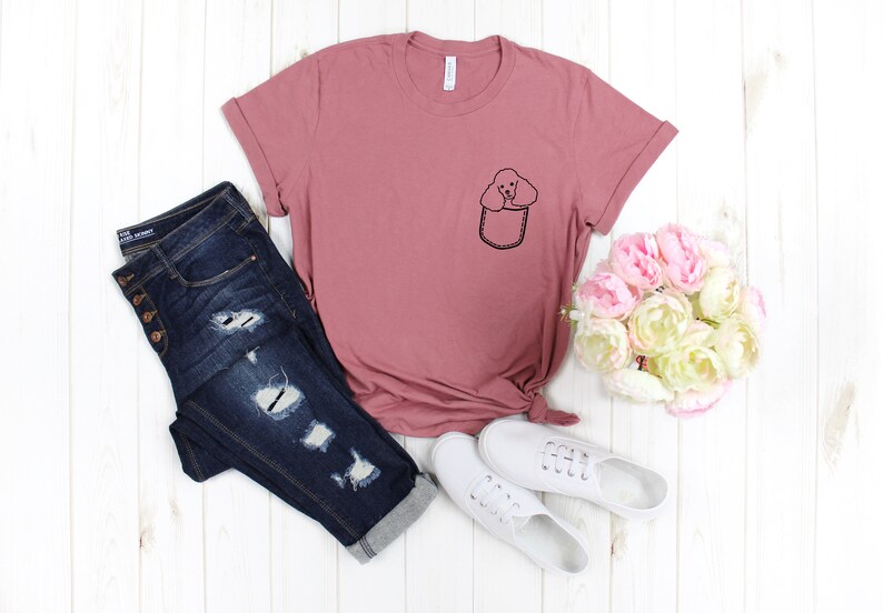 Poodle Owners Tee Poodle Mom Shirts Gift for Dogs Owner Poodle Tee Poodle in the Pocket Shirt Shirt for Dog Lovers Poodle Mama T-shirt