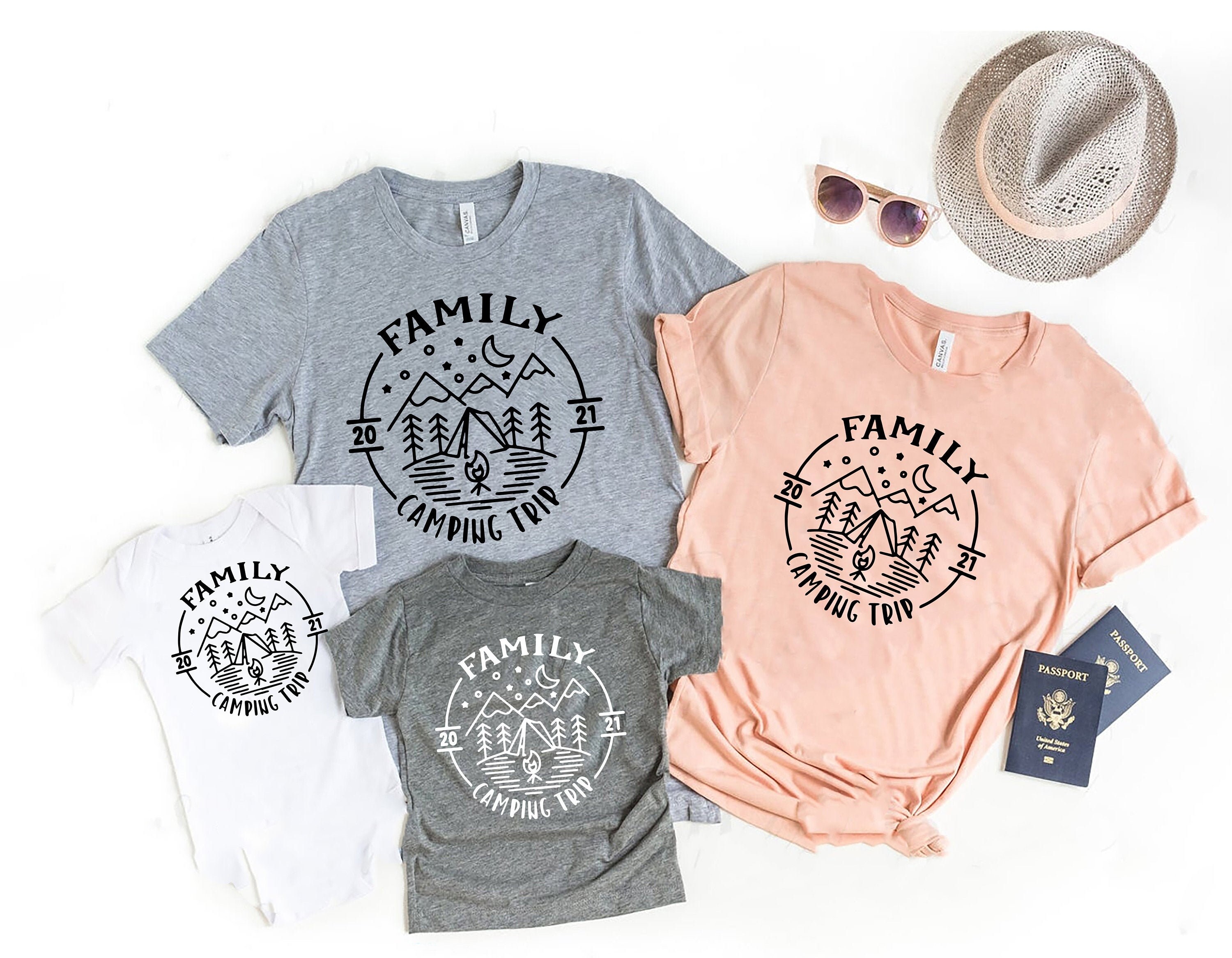 Family Camping Trip 2021 Shirt Camping Group Shirts Family Etsy