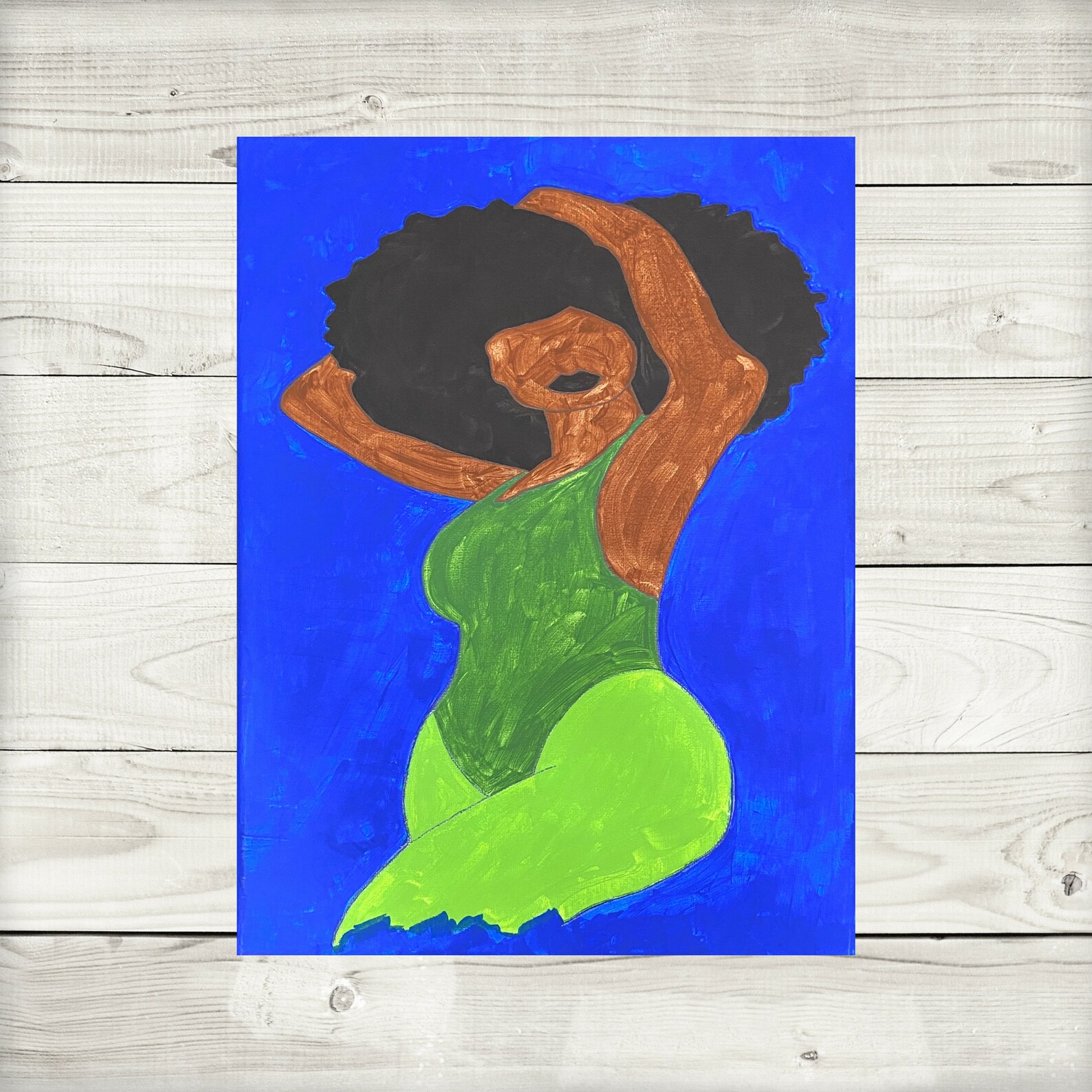 Ms. Curves PreSketched Canvas For Painting Adult Paint Kit Etsy