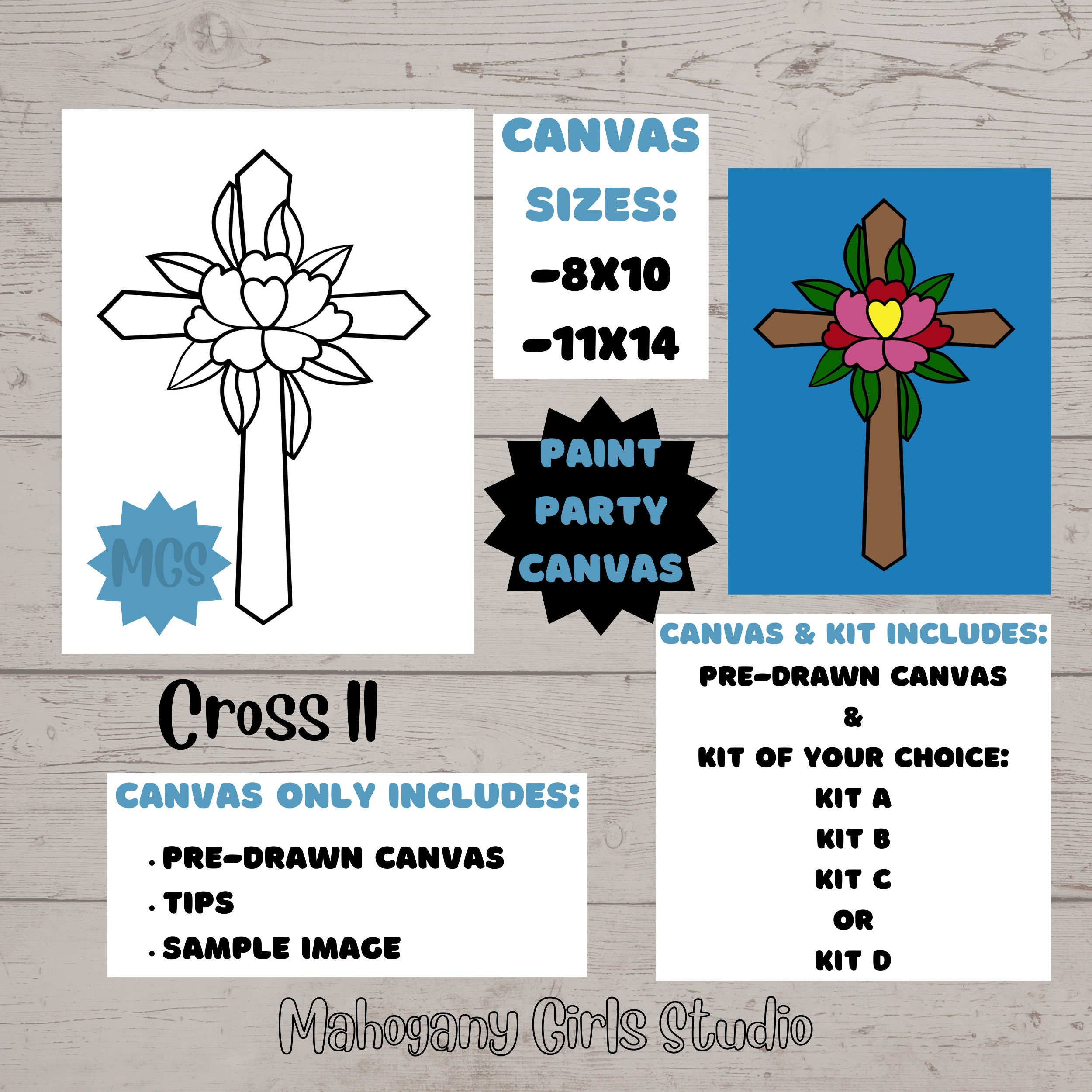 Essenburg Pre Drawn Canvas Flower Lady Paint Kit, Adult & Teen Sip and  Paint Party Favor, DIY Date Night Couple Activity (S 8x10 CANVAS ONLY) in  2023