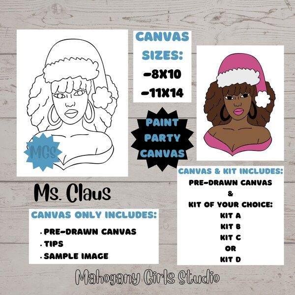 Pre Drawn Canvas Bulk Etsy