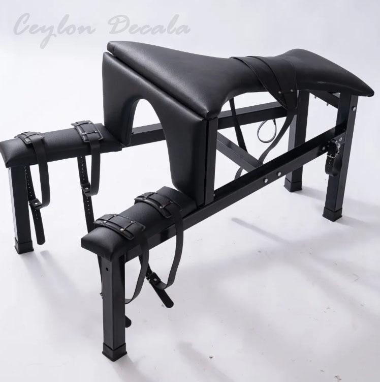 DSM Large Restraint Furniture Bench SM Spanking Desk Spanking Punishment Bench for Women Restraint Spanking Table Chair