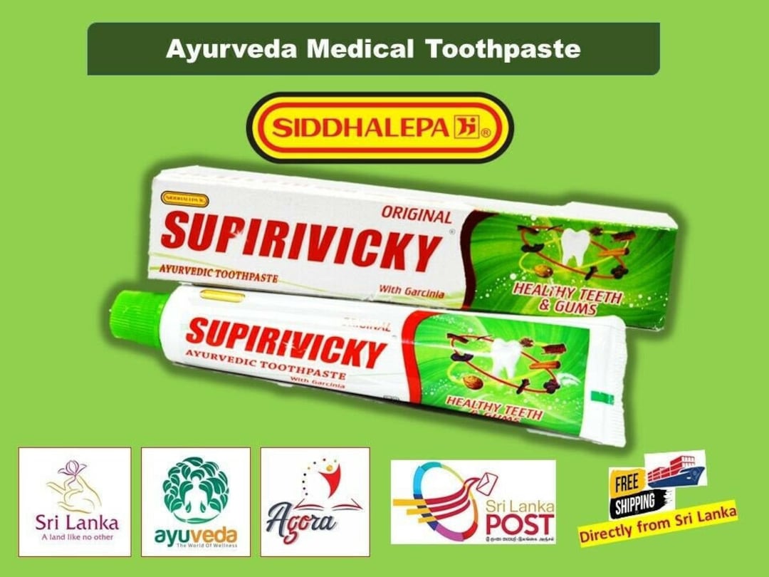 Organic Toothpaste SIDDHALEPA Ayurvedic SUPIRIVICKY Herbal Toothpaste