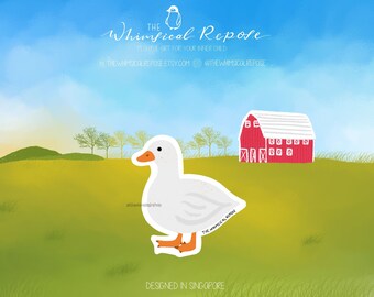 Call Duck Die Cut Vinyl Sticker, Bird Breed Waterproof Laptop Decal, Animal Lover Pet Owner Gift, Gift for Bird Lovers