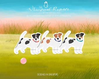 Jack Russell Terrier Sticker for Tumbler, Jack Russell Mom Gift, Cute Terrier Decal for Laptop, Terrier Gifts for Her, New Puppy Gift, Dog