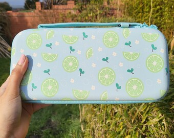 Nintendo Switch OLED Case - Lime Fruit Switch Case - Strap included - Switch OLED Accessories