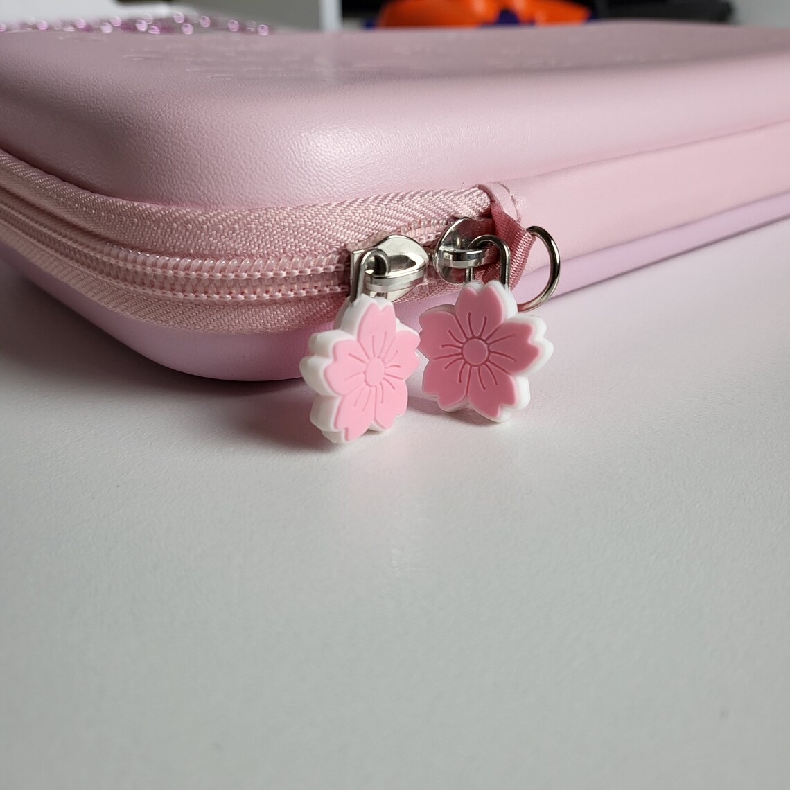 Pink Switch OLED Case With 4 FREE Sakura Flower Thumb Grip Caps ...