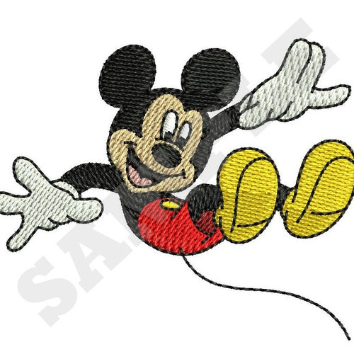 Mickey Mouse Machine Embroidery Design Etsy