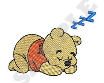 Winnie Pooh Sleeping Etsy Winnie Pooh Sleeping Etsy