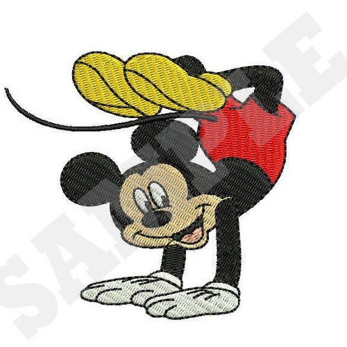 Mickey Mouse Machine Embroidery Design Etsy