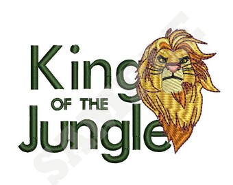 King of the Jungle Machine Embroidery Design