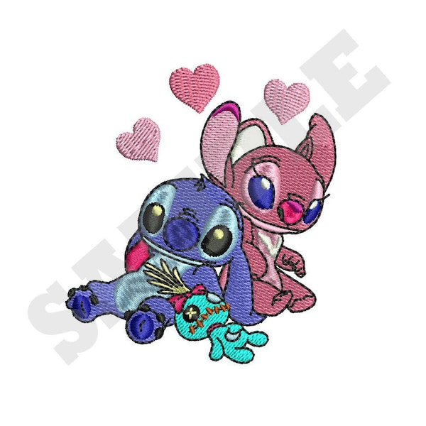 Lilo and Stitch Embroidery Design