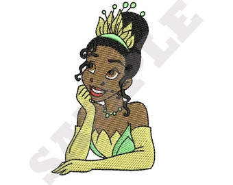 Princess Tiana Machine Embroidery Design