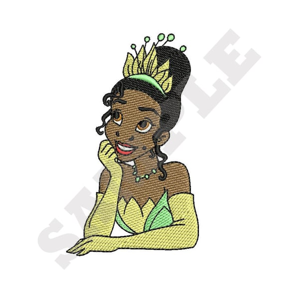 Princess Tiana Machine Embroidery Design