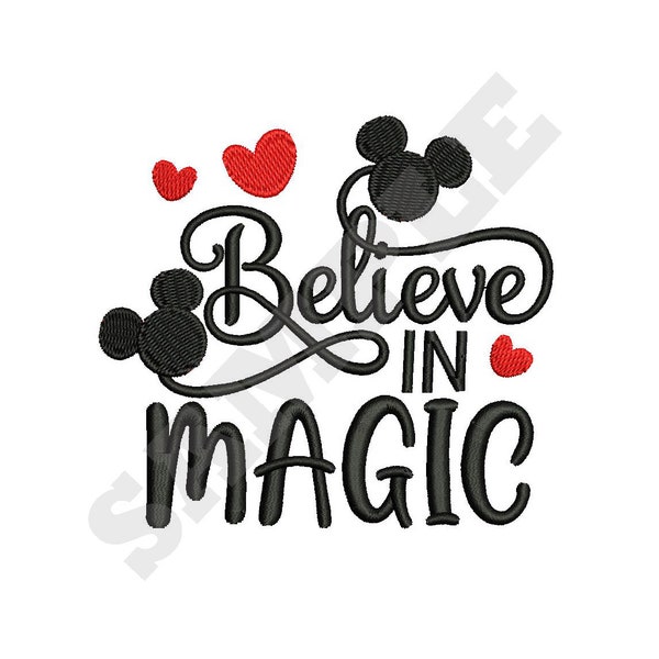 Believe in Magic Machine Embroidery Design