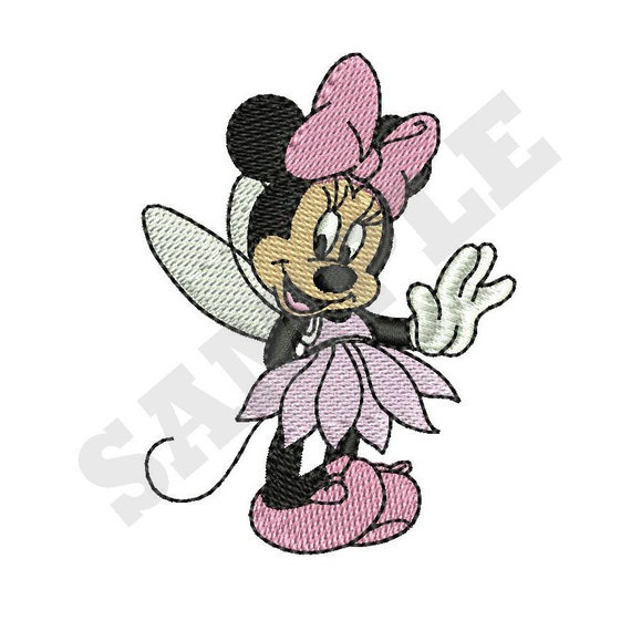 Minnie Mouse Fairy Machine Embroidery Design Etsy UK