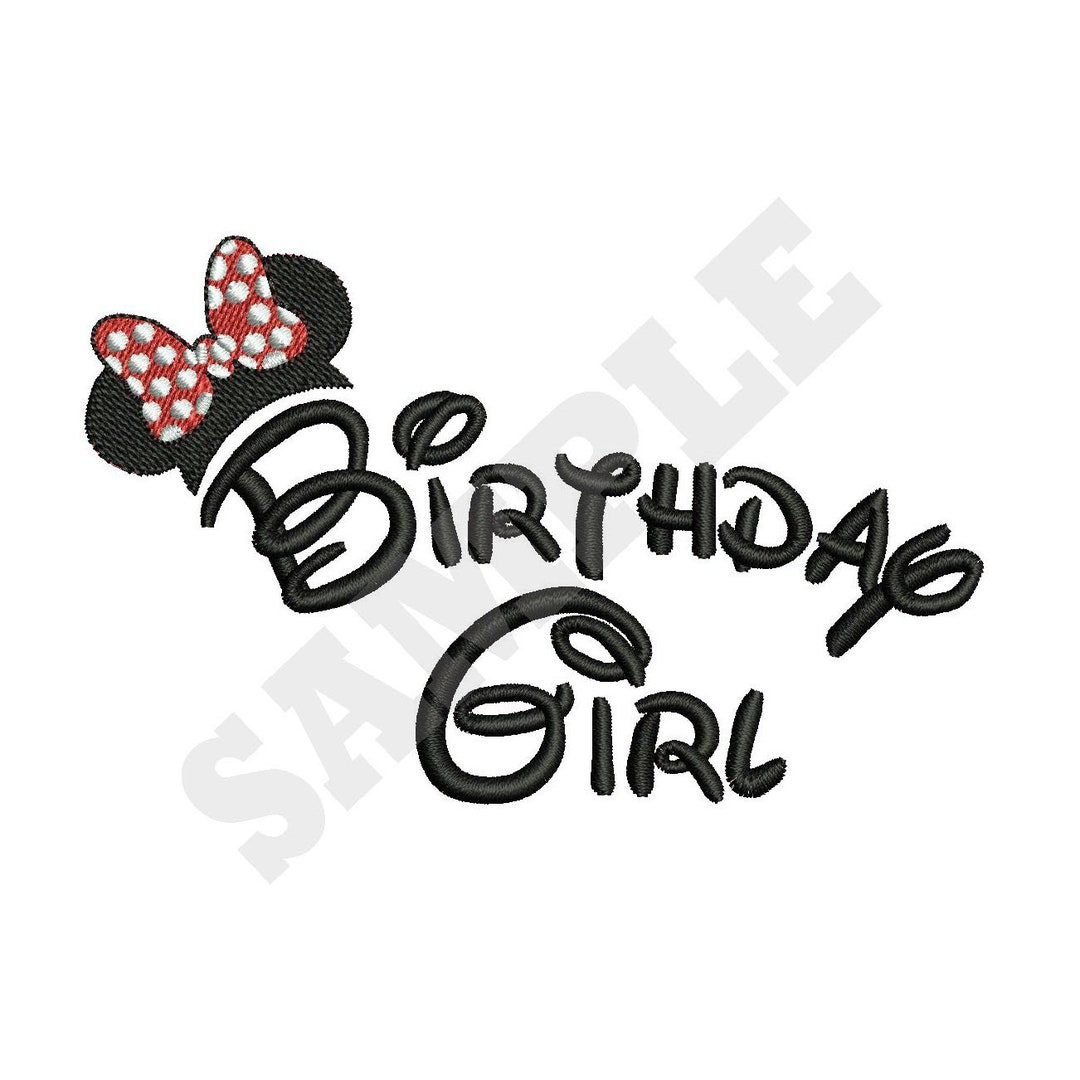 Minnie Mouse Machine Embroidery Design - Etsy