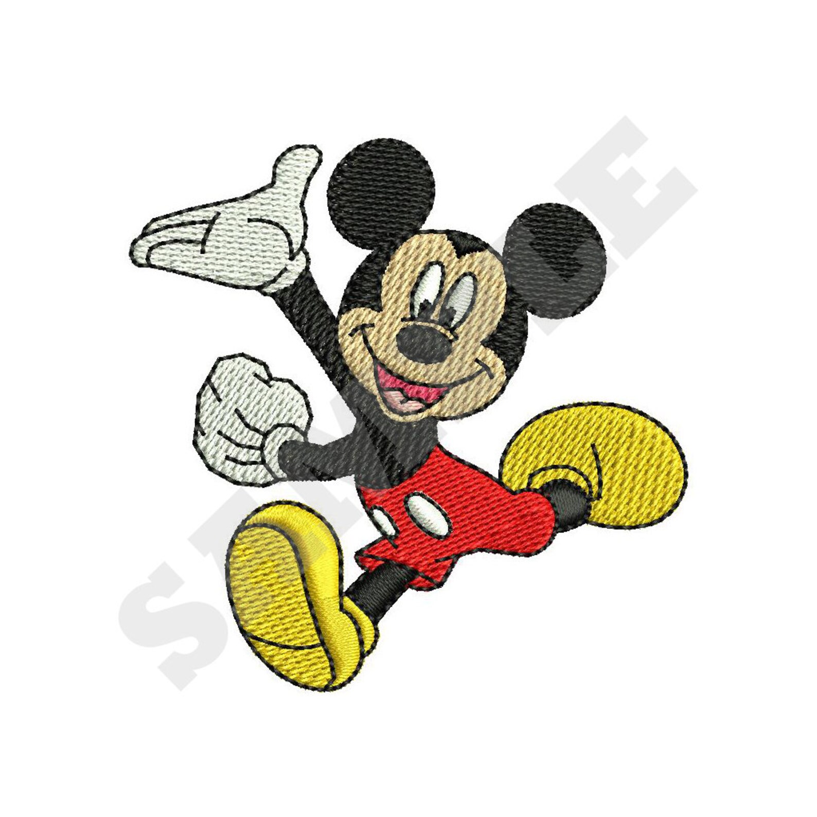 Mickey Mouse Machine Embroidery Design Etsy