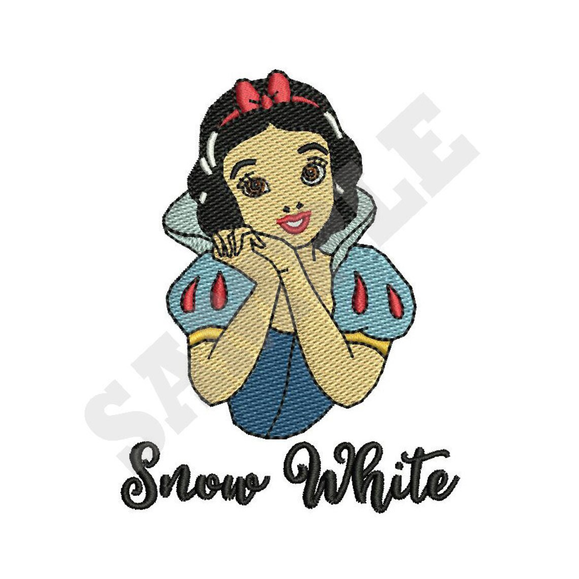 Snow White Machine Embroidery Design Etsy