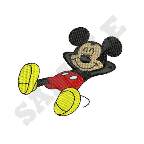 Mickey Mouse Machine Embroidery Design Etsy