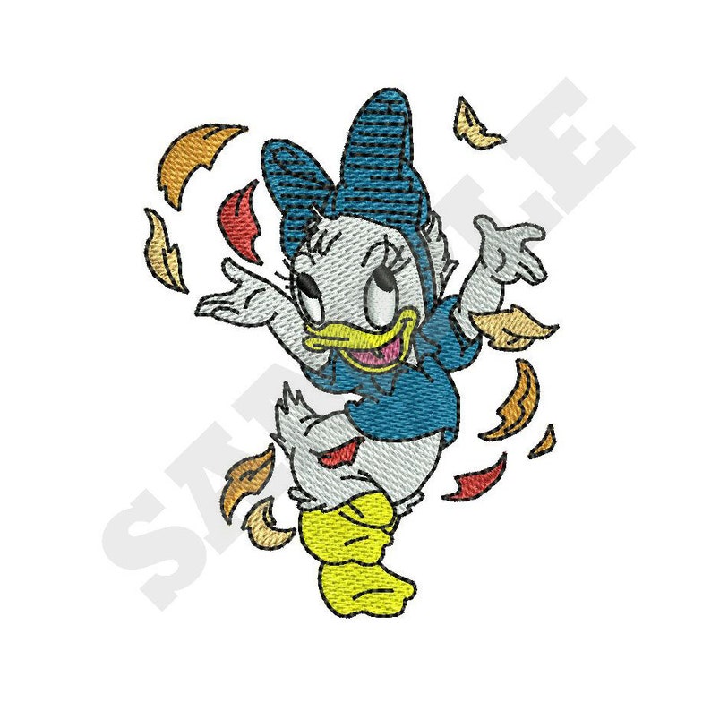 Daisy Duck Machine Embroidery Design Etsy