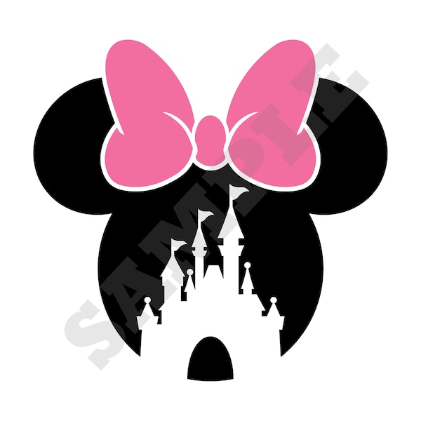 Minnie Mouse Castle SVG Design