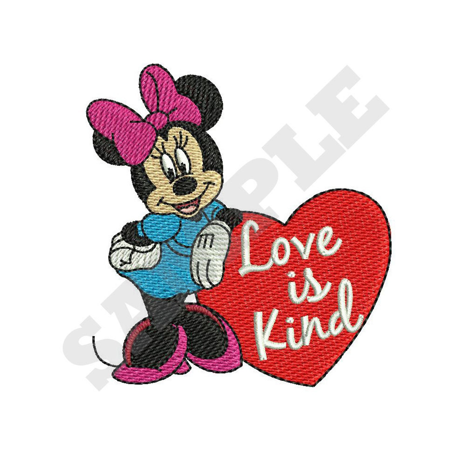 Minnie Mouse Machine Embroidery Design Etsy